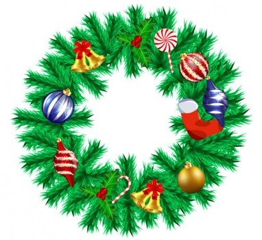 Libre Vector Navidad Guirnalda Gratis