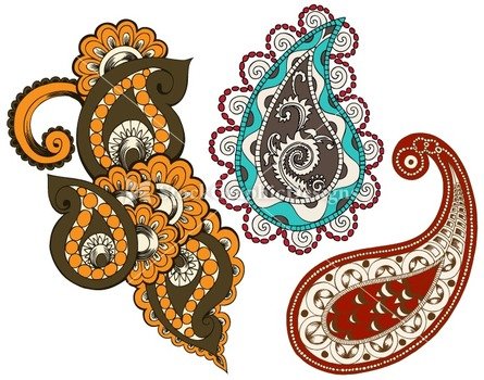 Paisley Design Clip Art Free N5