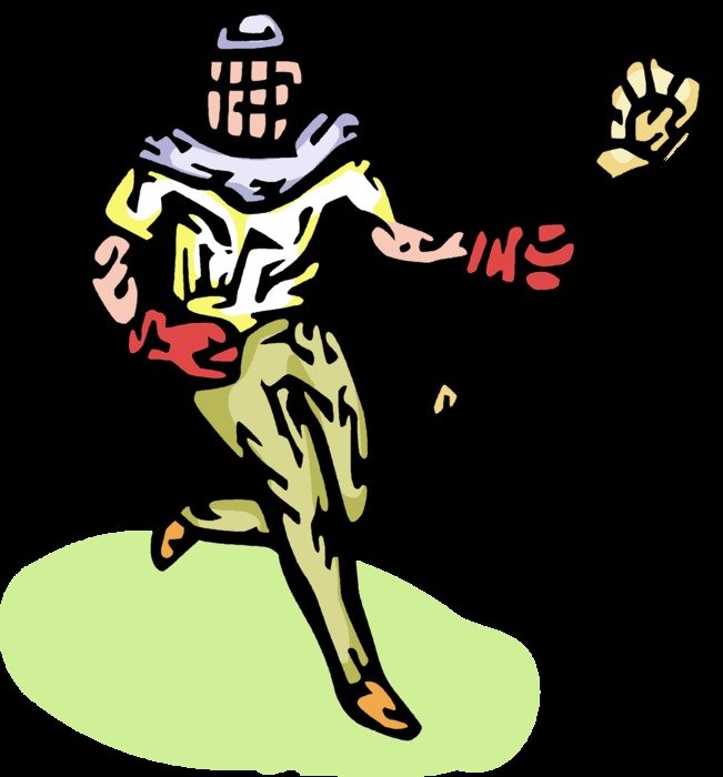 drawing of a man in lacrosse