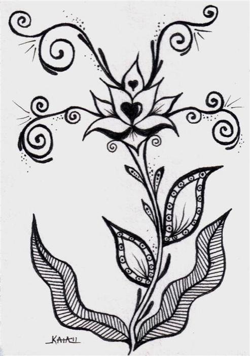 Drawing Hearts With Flowers