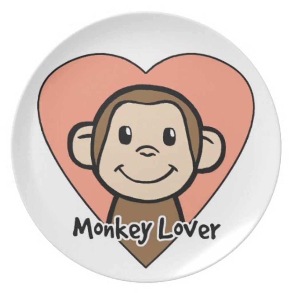 Cartoon Monkeys Love Clip Art N2