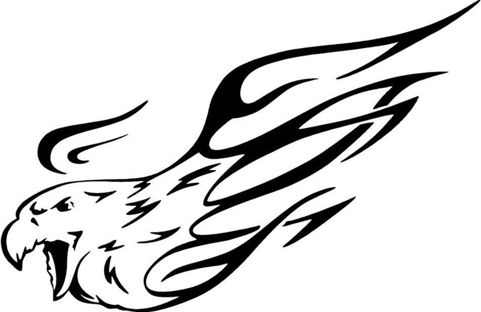 Tribal Flame Eagle Graphics