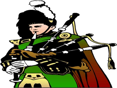 Bagpipes Clip Art Free drawing
