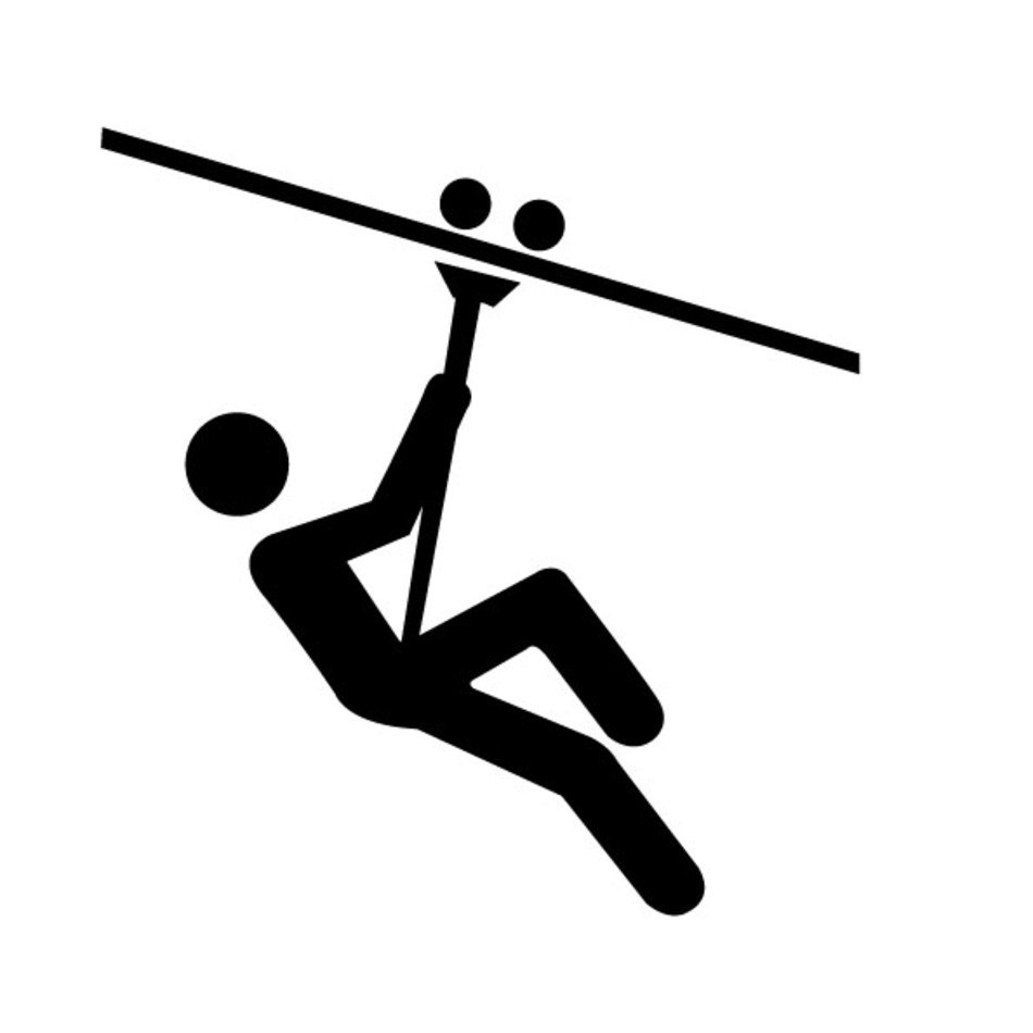 Zip Line Clip Art N3
