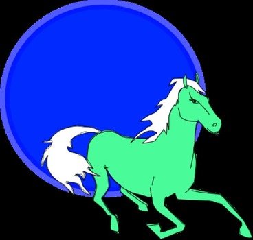 Running Horse Clip Art N36