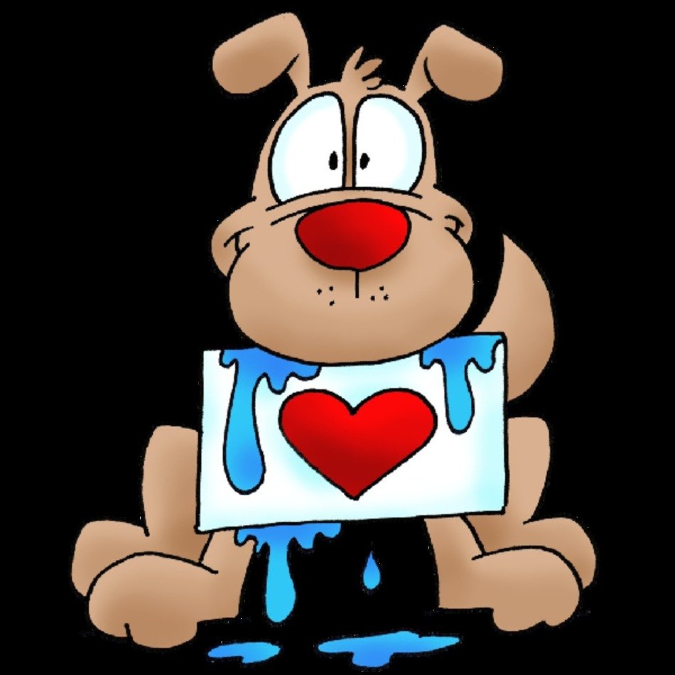 Clip Art 2 Dogs In Love