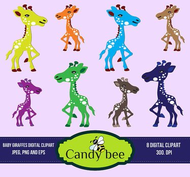 Cute Baby Animal Clip Art Giraffe