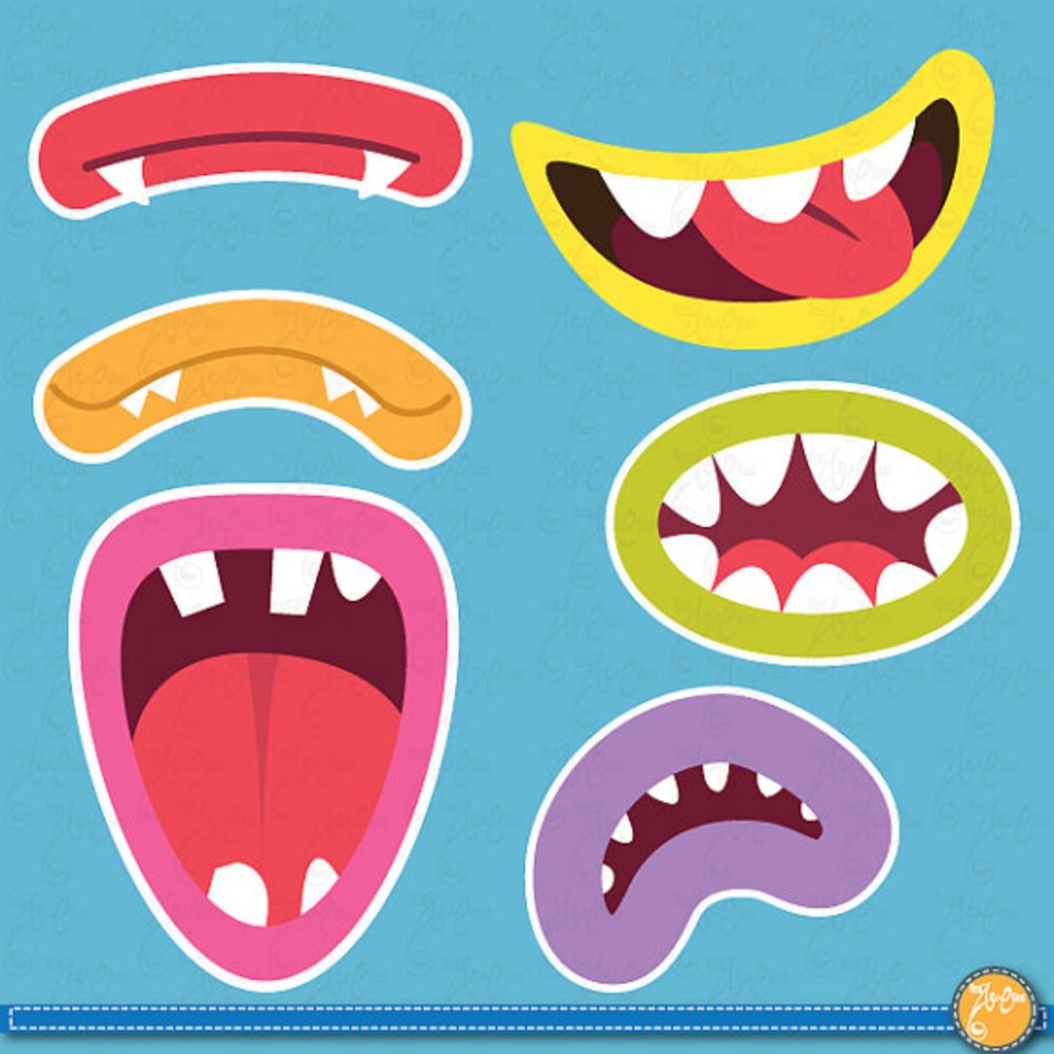 Monster Mouth Clip Art N8