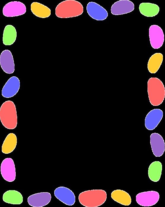 Easter Page Border Clip Art drawing