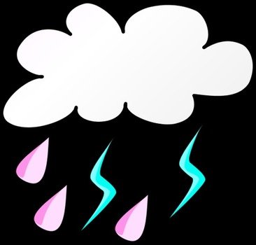 Cartoon Rain Cloud Clip Art N33