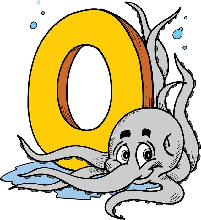 'O' for the children's alphabet