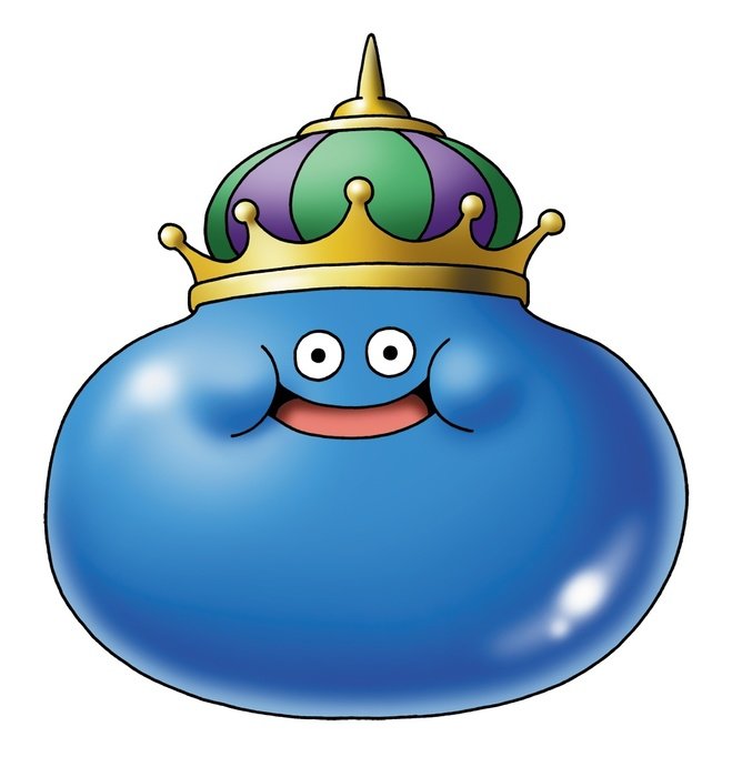 clipart of the blue King Slime