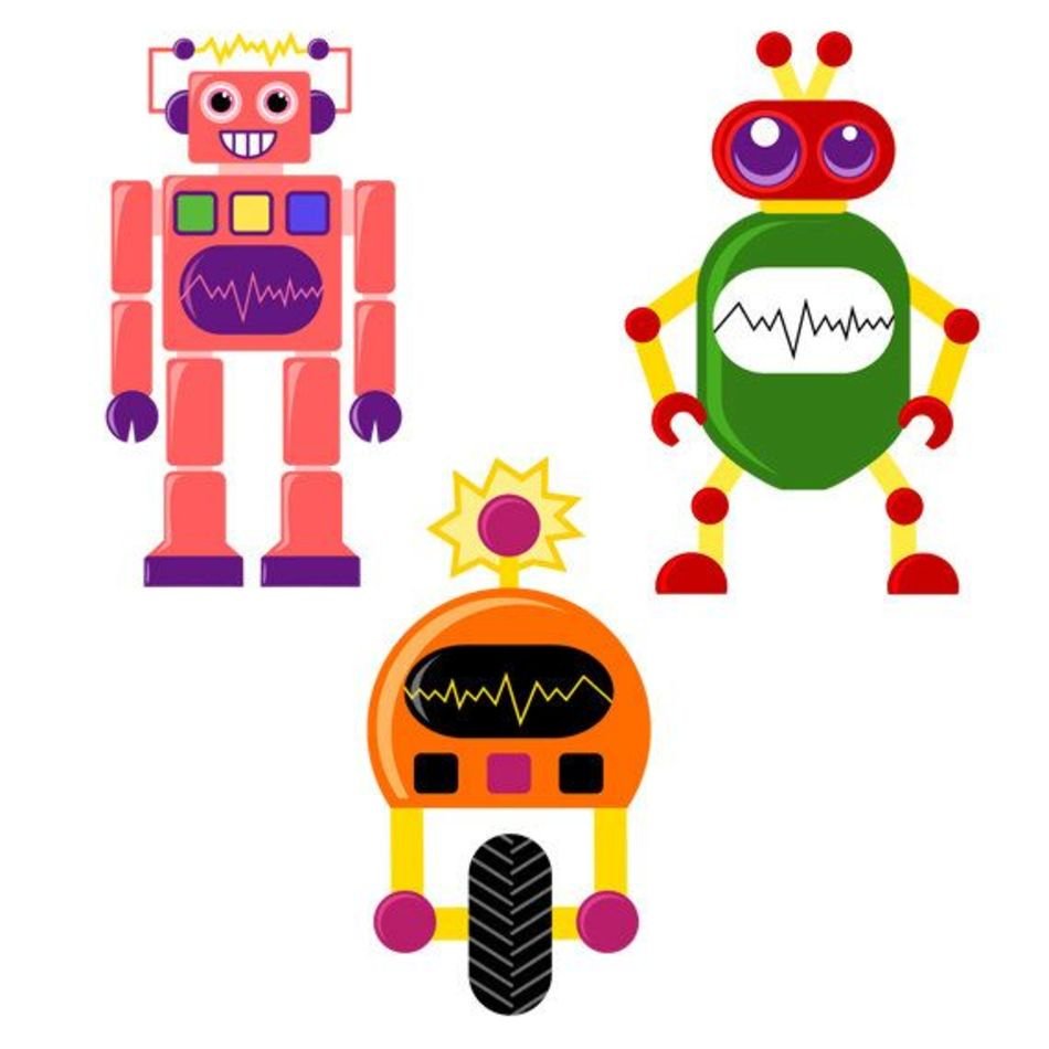 Cute Robot Clip Art N15