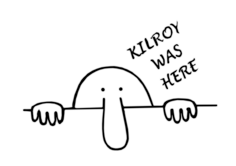 Kilroy Was Here drawing free image download