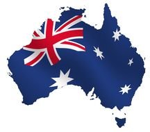 Australia Flag darwing