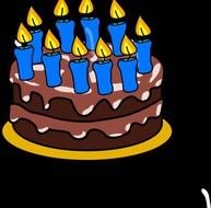 12 Birthday Cake Clip Art