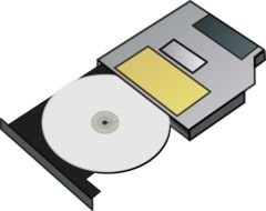 CD Drive Clip Art darwing
