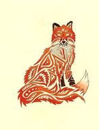 Tribal Fox Designs drawing
