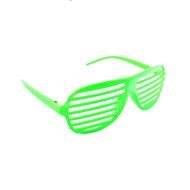 green striped hip hop glasses