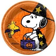 Clip art of Halloween Peanuts Party Plate
