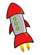 red Rocket Clip Art drawing