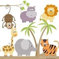 Zoo Jungle Animal Clip Art
