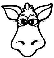 cartoon giraffe head