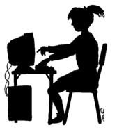 Computer Silhouette Clip Art Free