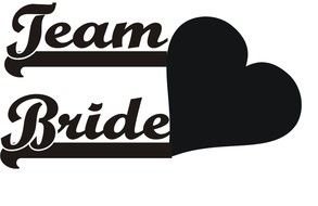 black logo for Team Bride