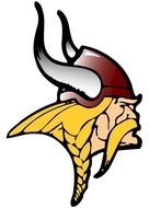 Viking head blonde drawing