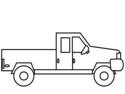Truck as a graphic illustration