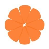 Tangerine Sections Clip Art