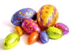 Easter Eggs color drawing