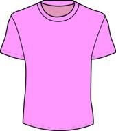 Clipart of Pink T Shirt