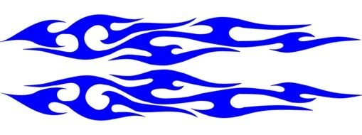 Clip art of blue Tribal Flame Graphics