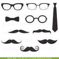 Man With Mustache Clip Art N8