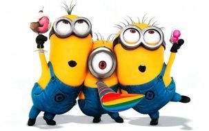 three funny minions