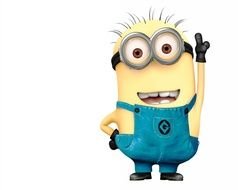 yellow minion in overalls