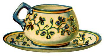 cup with patterns as a graphic illustration