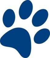 Blue Paw Print Clip Art N29