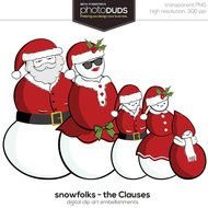 Snowman Family Clip Art N10