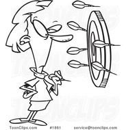 Black And White Dart Clip Art N8