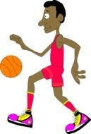 Basketball Player cartoon drawing