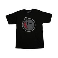 black t-shert with face drawing