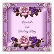 Elegant 80th Birthday Party Invitations