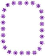 purple Star Border Clip Art drawing