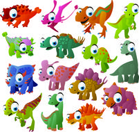 Cartoon Dinosaurs drawing