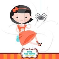 Little Miss Muffet Nursery Rhyme Clip Art