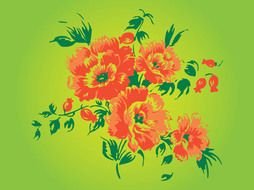 Spring Bouquet Clip Art drawing