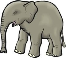 Elephant Clip Art drawing